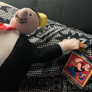 Popeye & Pals WIMPY with Hamburger 14” Plush STUFFED doll Toy NEW with Tags 2011